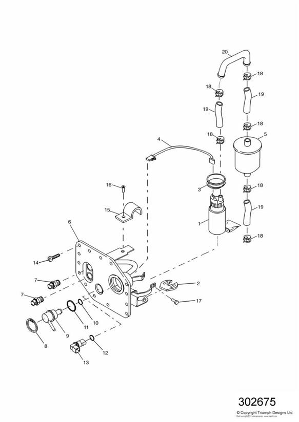 Fuel pump and filter 72717 +