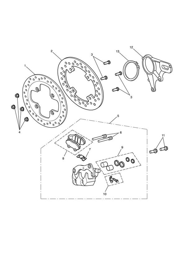 Rear brake & disc