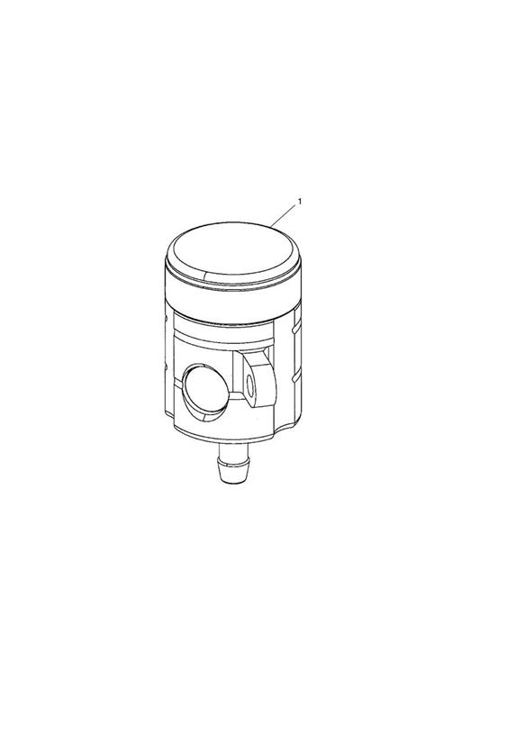 Brake reservoir, rear, type 3