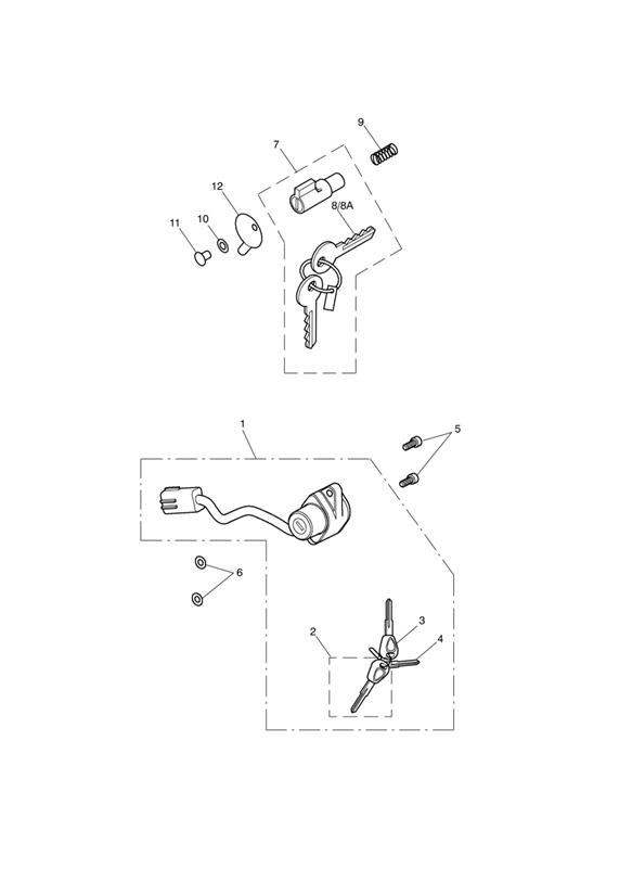 Ignition switch & steering lock 439976  __see tech news 118__