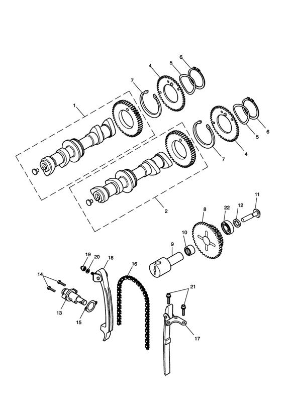 Camshaft & camshaft drive