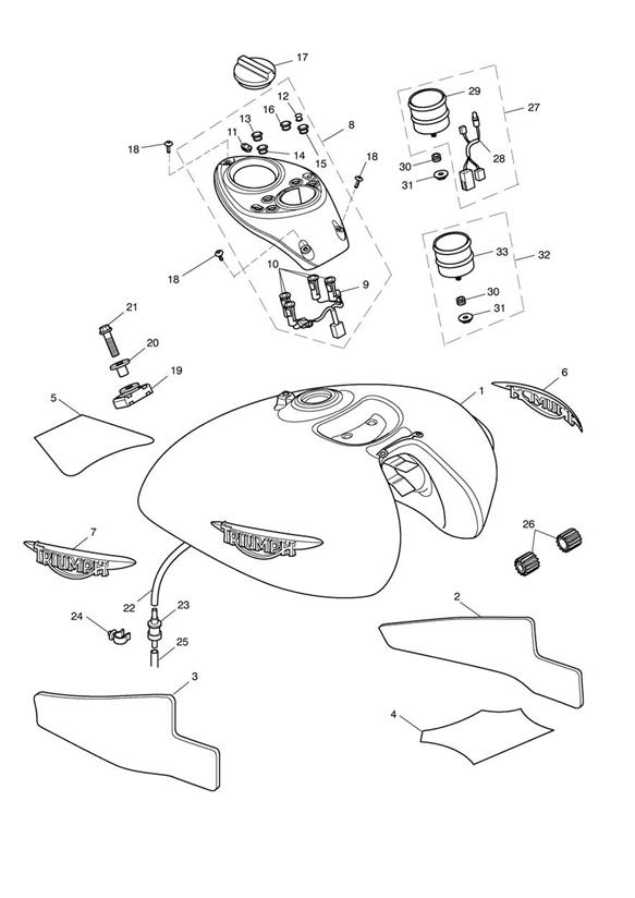 Fuel tank & fittings