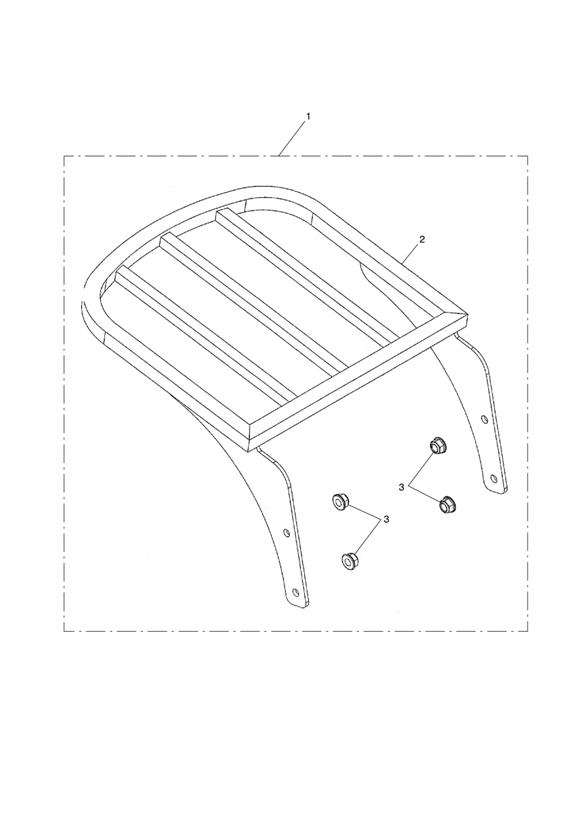 Traditional luggage rack