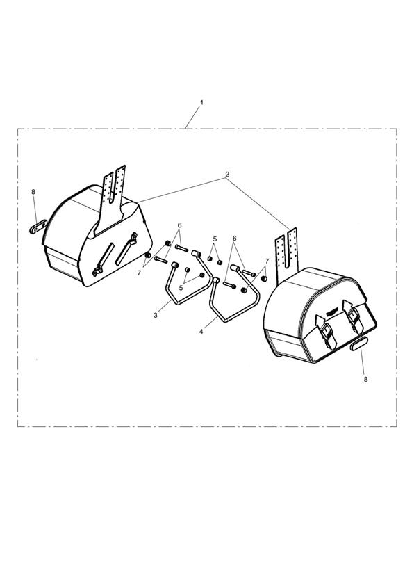 Large saddlebag kit