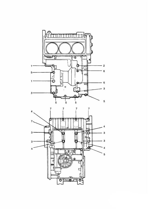 Crankcase fixings black engines