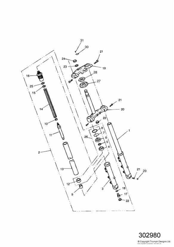 Front forks and yokes sprint sport