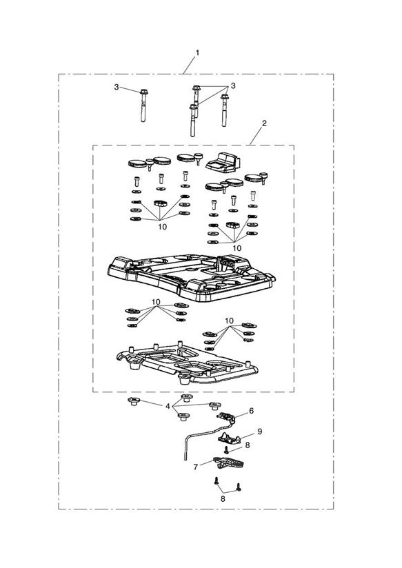 Sliding carriage assy