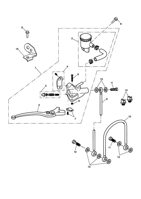 Front brake master cylinder & hoses