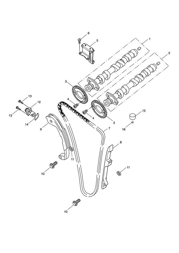 Camshaft & camshaft drive