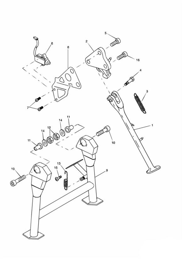 Side stand & centrestand