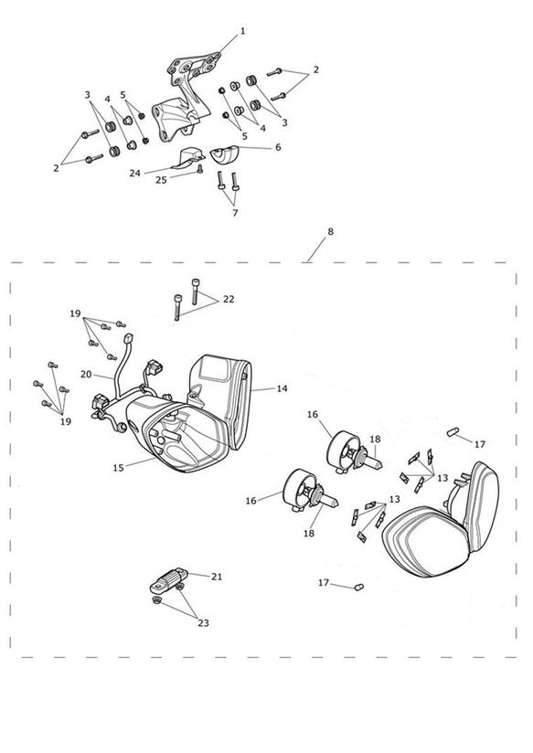 Headlight assembly 480782