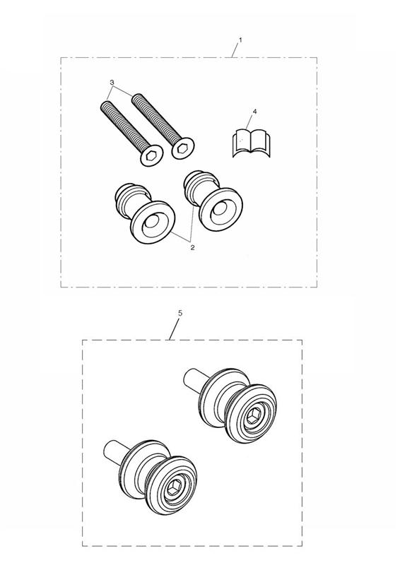 Paddock stand bobbin kits