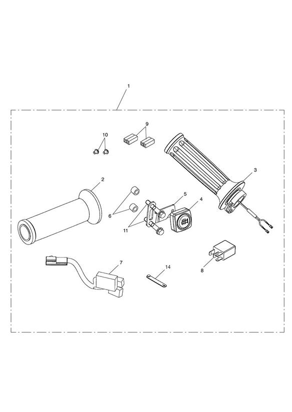 Heated grips kit