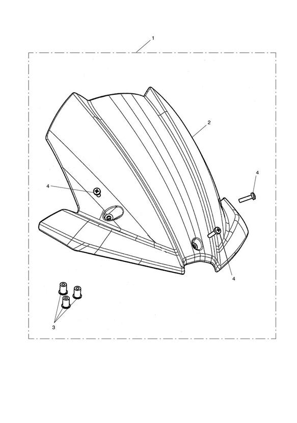 Flyscreen visor kit - 480782