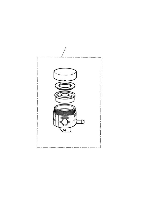 Reservoir brake, rear, type 2