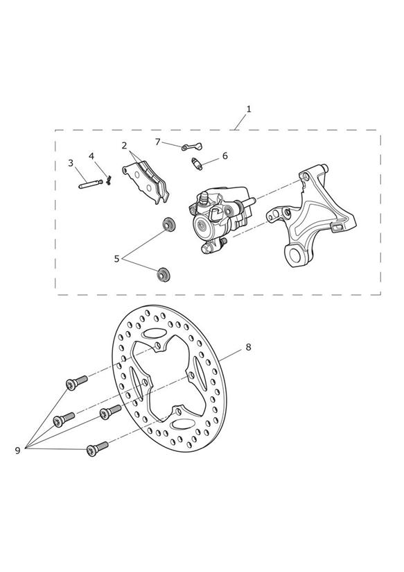 Rear brake & disc