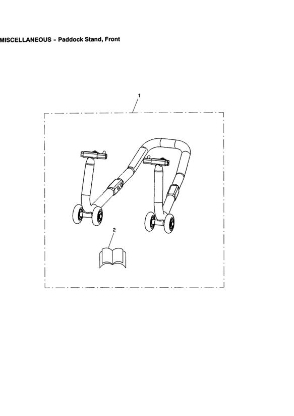 Paddock stand, front