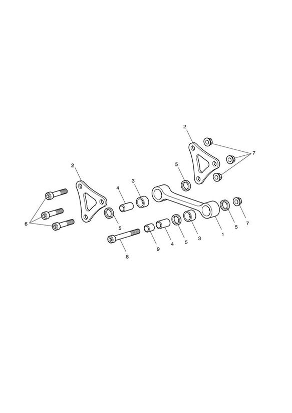 Rear suspension linkage