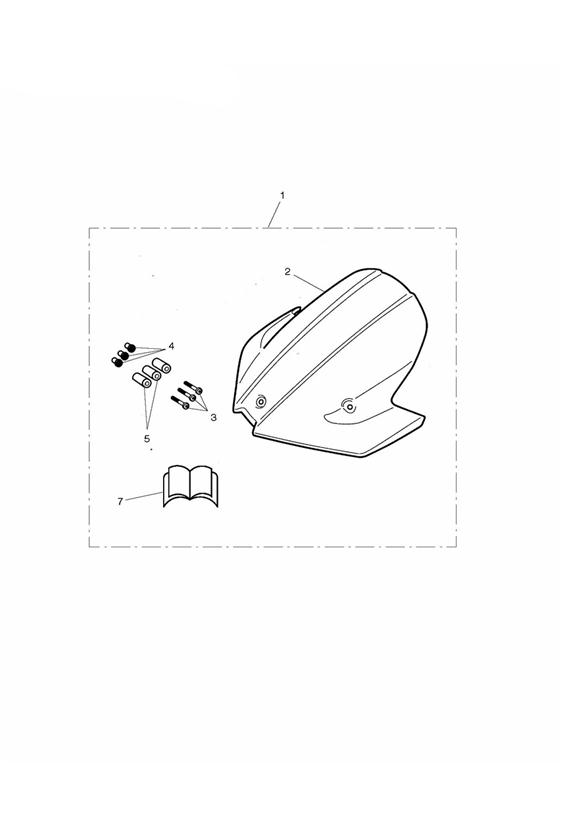 Flyscreen visor kit  482181