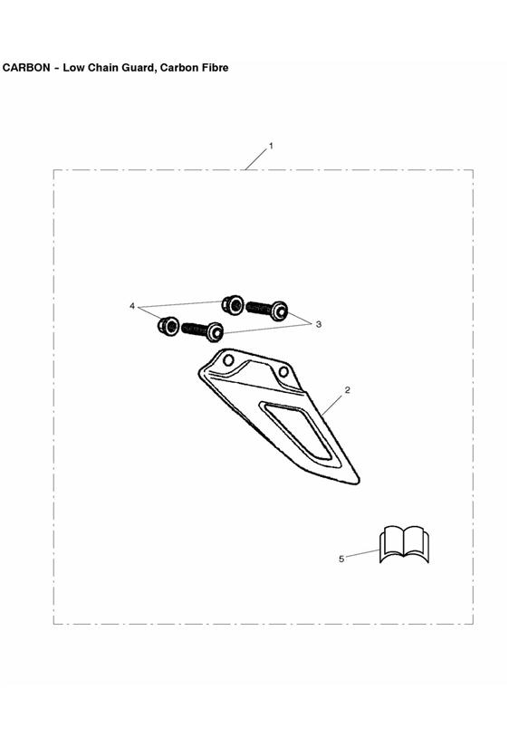 Low chain guard, carbon fibre