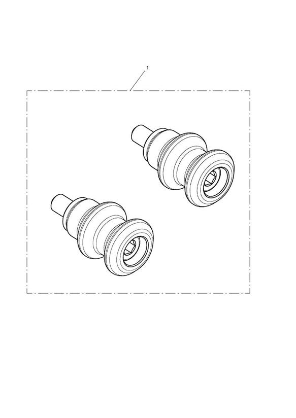 Paddock stand bobbin kit, black