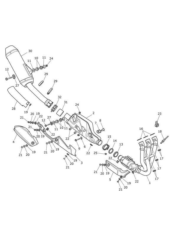 Exhaust system - jp only - 636954