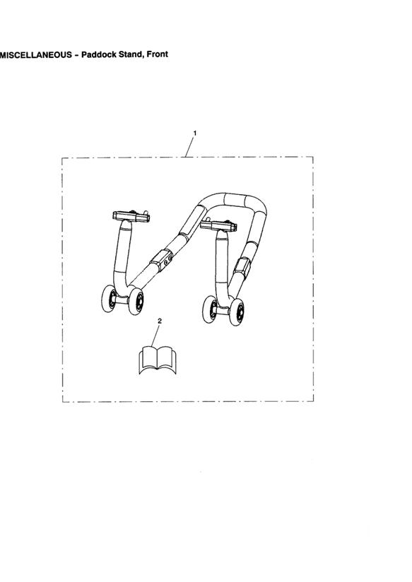 Paddock stand, front