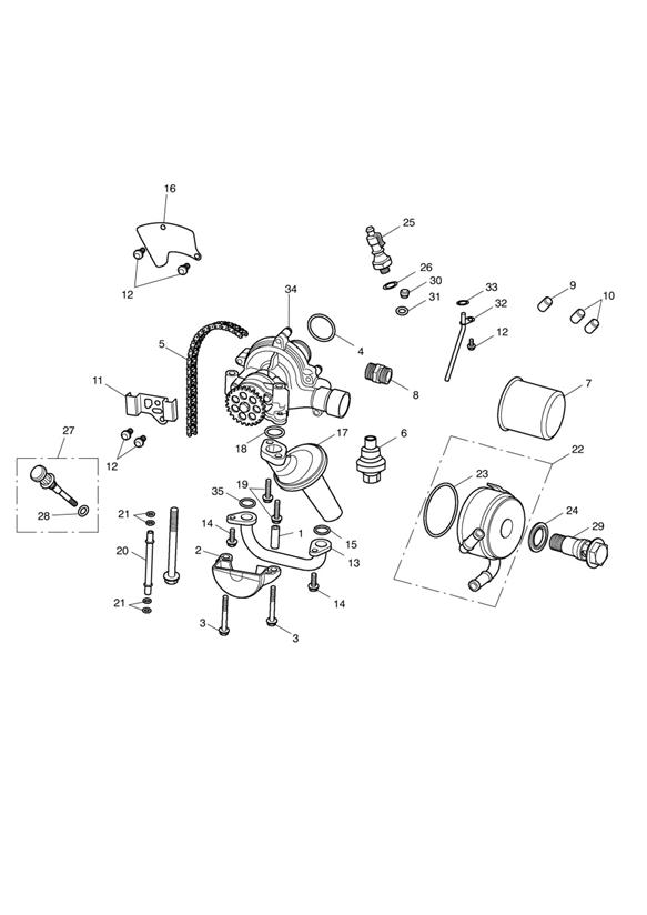 Oil pump drive