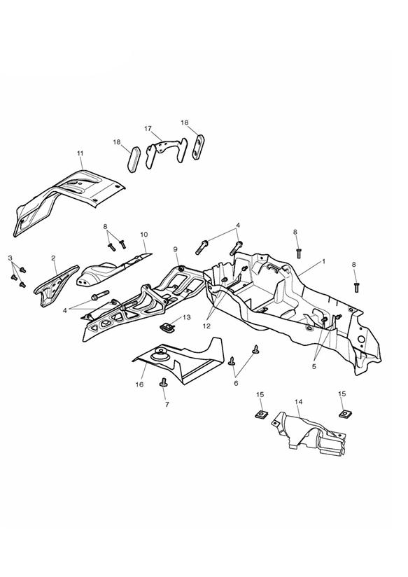 Rear mudguard & battery box