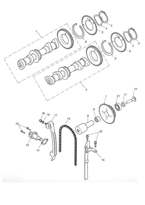 Camshaft & camshaft drive