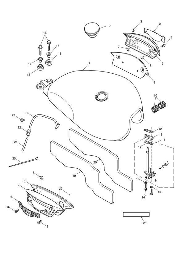 Fuel tank & fittings  317246