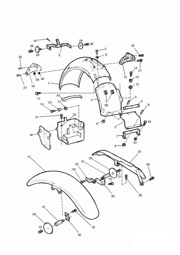 Mudguards_chainguard_battery box  + 71698