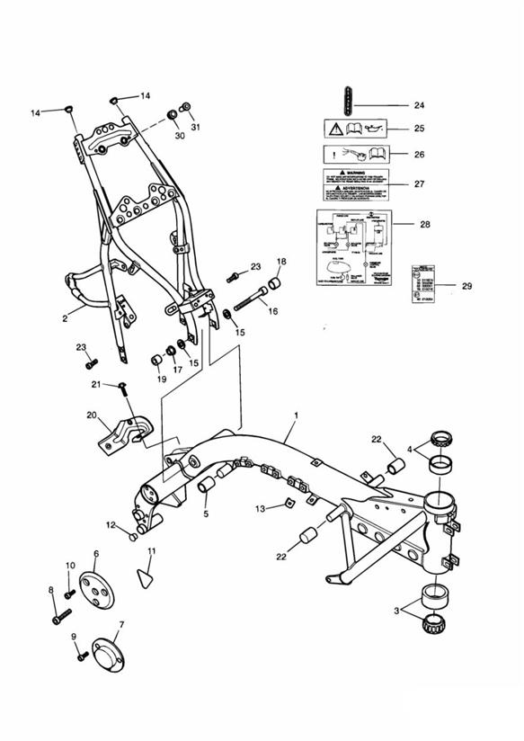 Main frame & fittings 71699 +