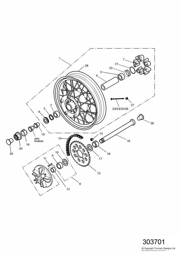 Rear wheel_final drive 29156 +