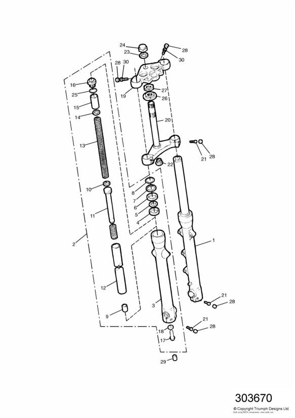 Front forks and yokes 43510 +  + 92893