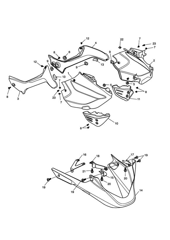 Side fairings  483575