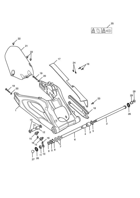 Rear swingarm