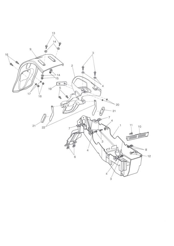 Rear mudguard