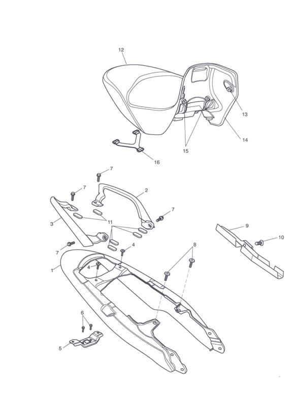 Rear bodywork & seat