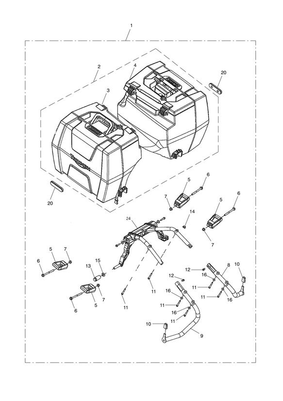 2 box pannier kit, us, ca & sg