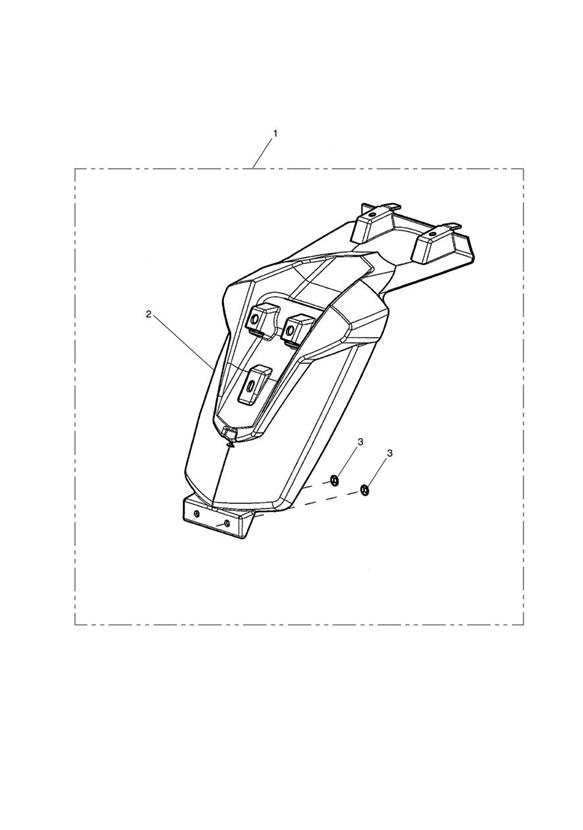 Rear mudguard extension kit