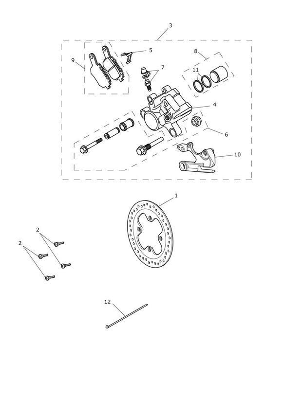 Rear brake & disc