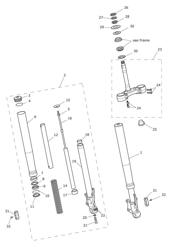 Front forks & yokes