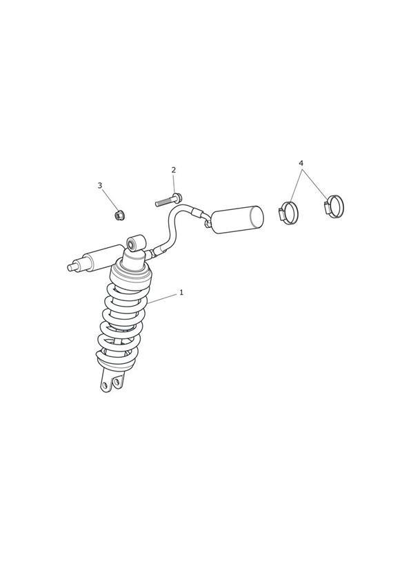 Rear suspension unit