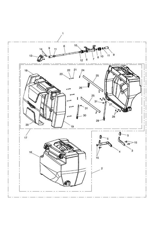 2 box pannier kit, touring