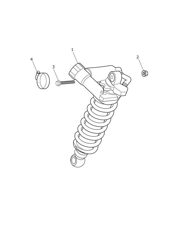 Rear suspension unit