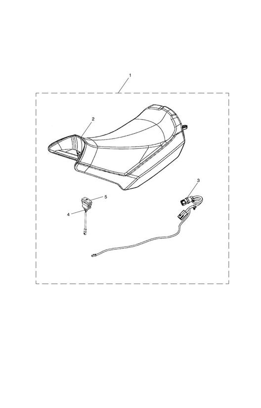 Seat, rider, heated kit