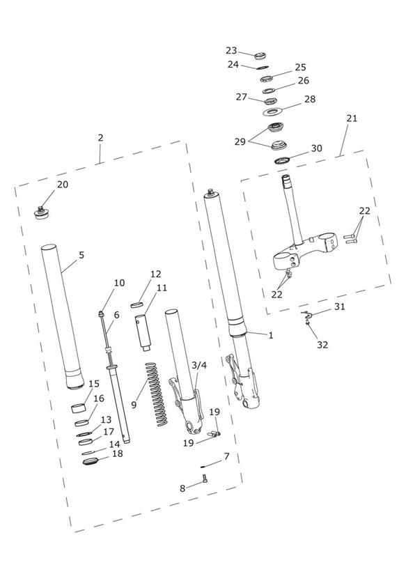 Front forks & yokes