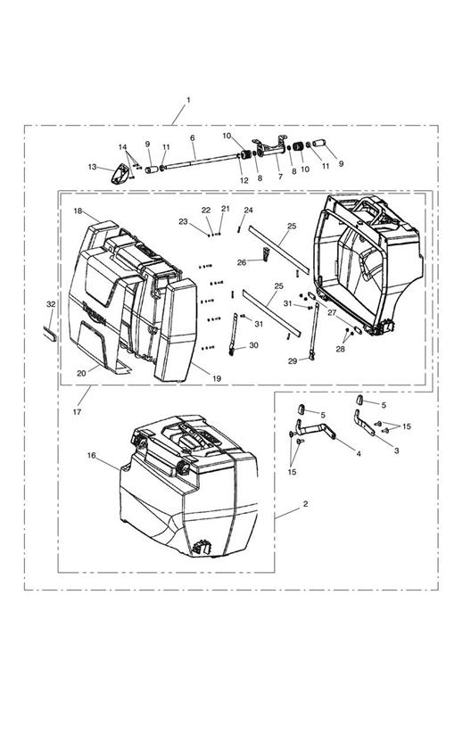 2 box pannier kit, touring, us