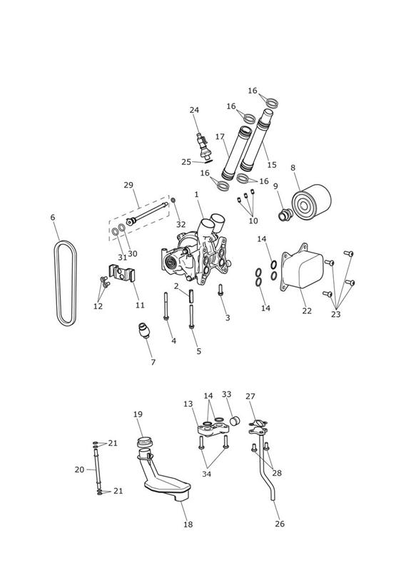 Oil pump drive